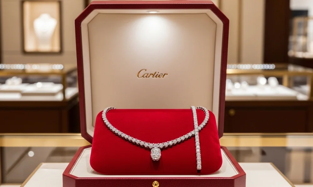 Cartier diamond jewelry with elegant design
