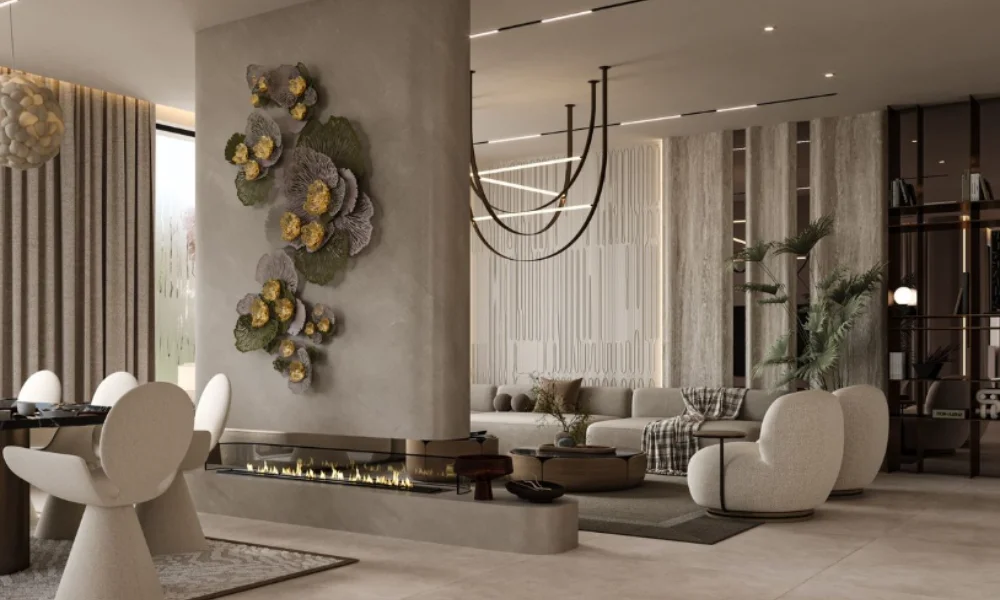Luxurious modern living room with beige tones-Pravi Celer luxury trends