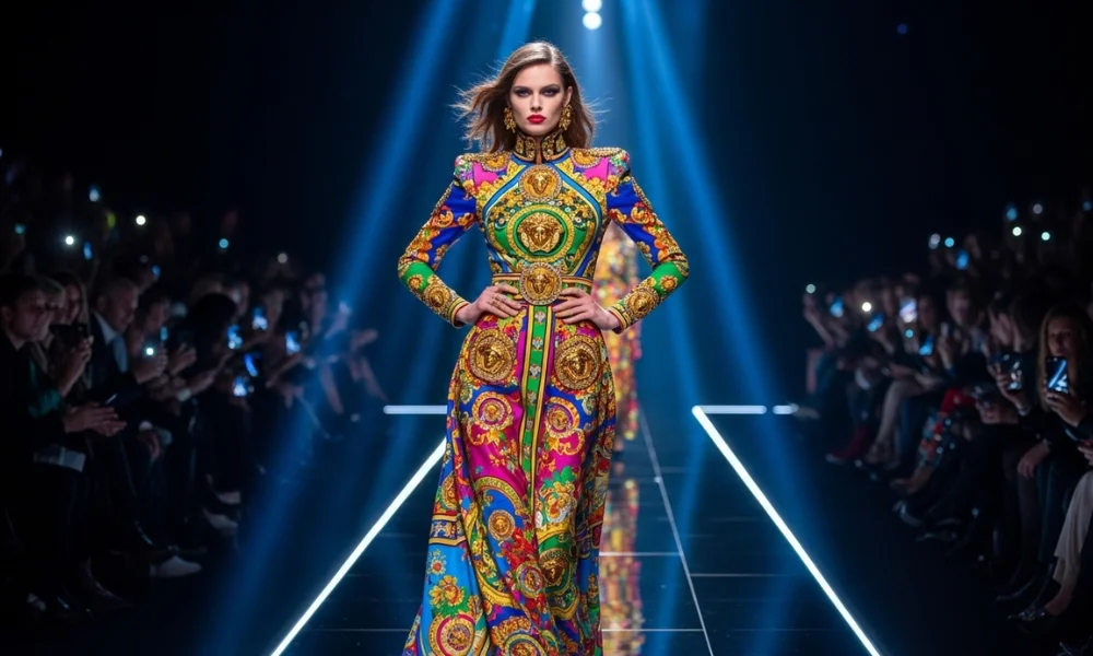 Versace bold runway fashion look