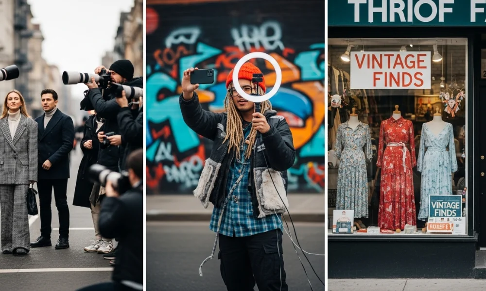 Street style photos and vintage shop