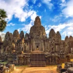 Ancient Bayon temple, Angkor Thom, Cambodia