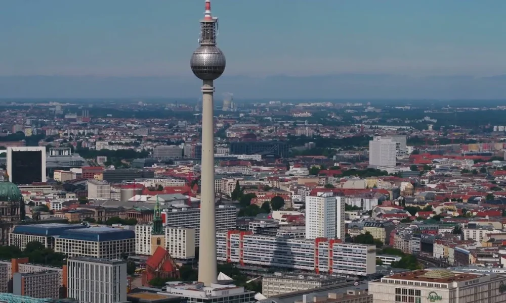 Berlin cityscape with TV Tower