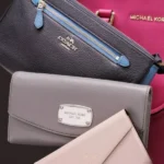Assorted designer handbags and wallets