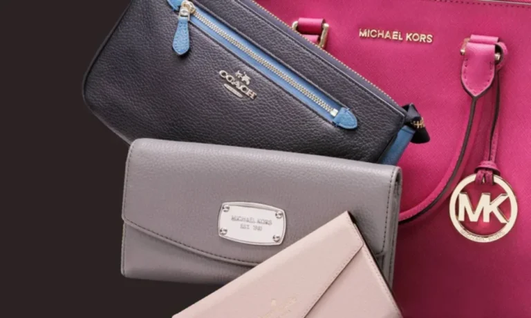 Assorted designer handbags and wallets