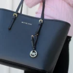 Black Michael Kors tote bag with gold hardware