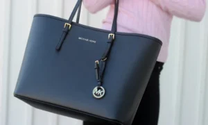 Black Michael Kors tote bag with gold hardware