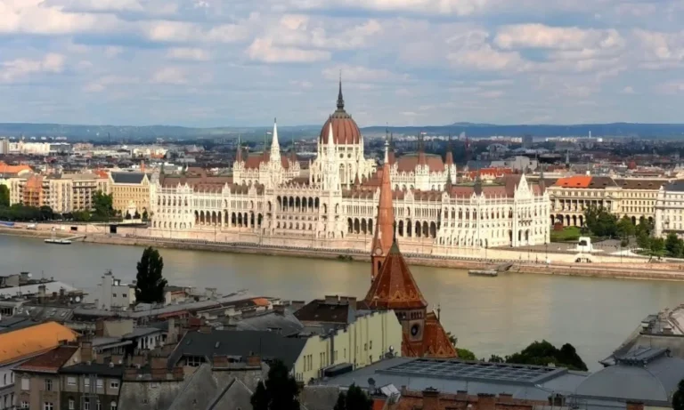 Budapest Parliament building by the Danube