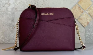 Michael Kors burgundy crossbody bag