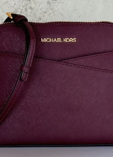 Michael Kors burgundy crossbody bag