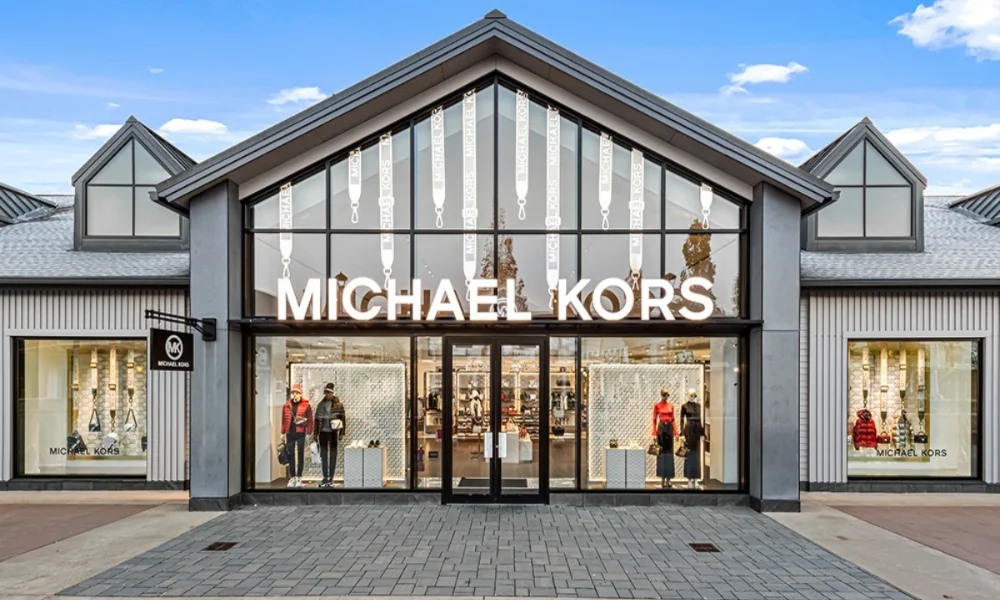 Michael Kors store with large glass facade