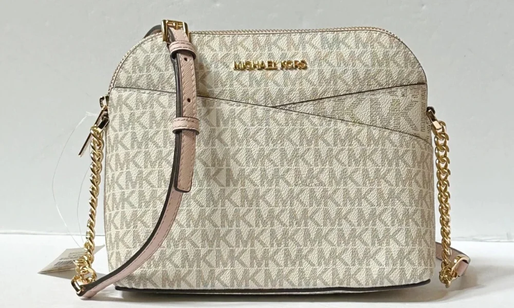 Michael Kors vanilla dome crossbody bag