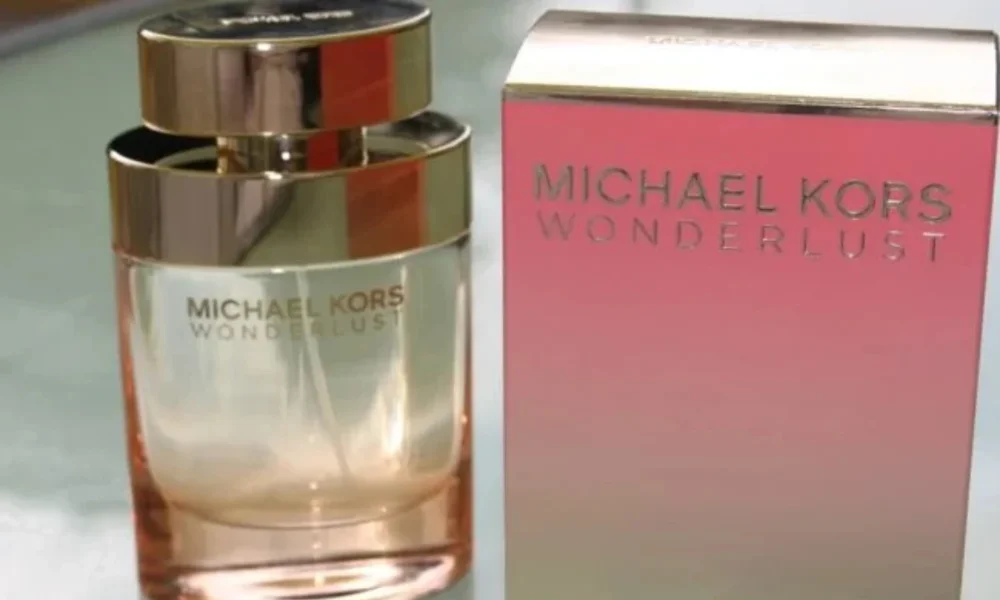 Michael Kors Wonderlust perfume bottle and box