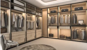 Modern walk in closet design