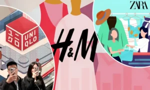 Fashion brands H&M, Uniqlo, and Zara