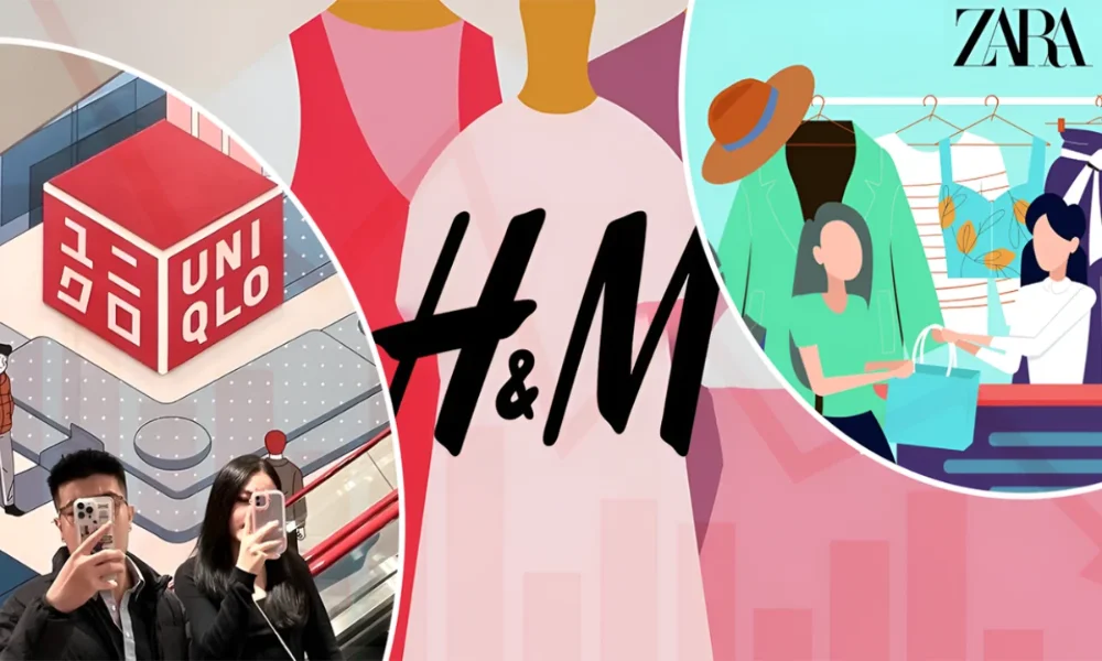 Fashion brands H&M, Uniqlo, and Zara