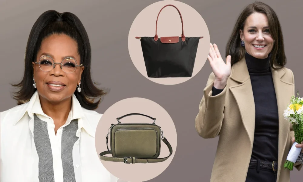 Oprah, Kate Middleton, and two handbags