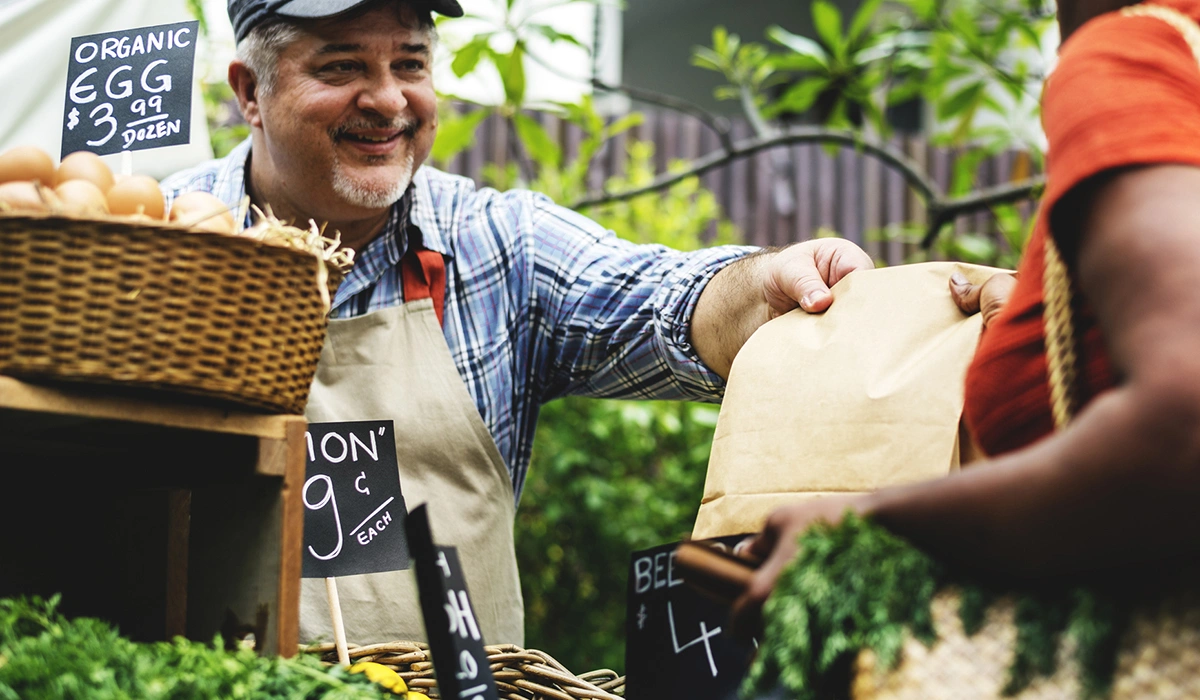 Health Benefits of Organic Food Market Shopping