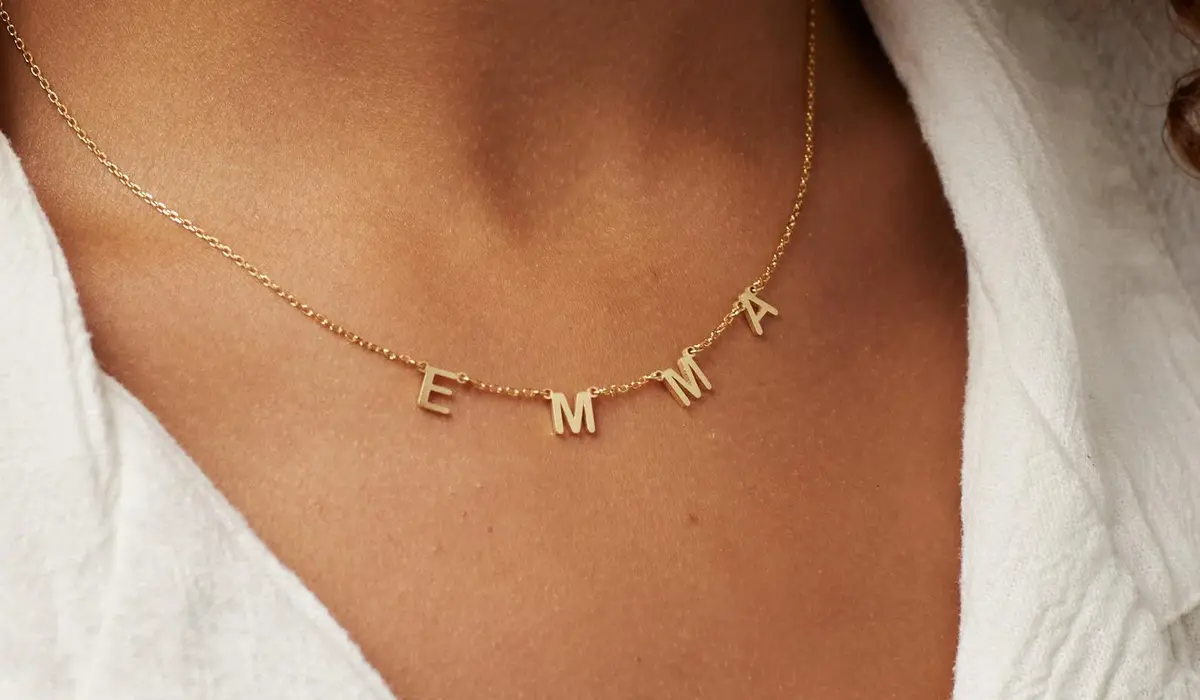 3. Custom Initial Pendant Necklace
