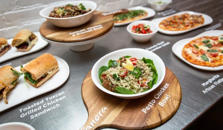 panera menu