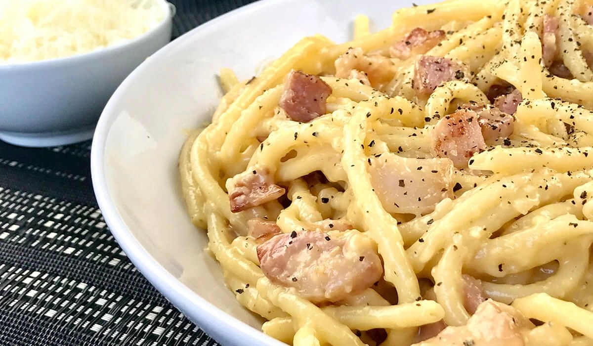 Why is guanciale used in carbonara?
