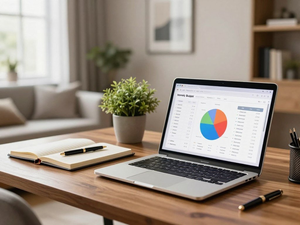 A simple monthly budget with a luxury fund set aside