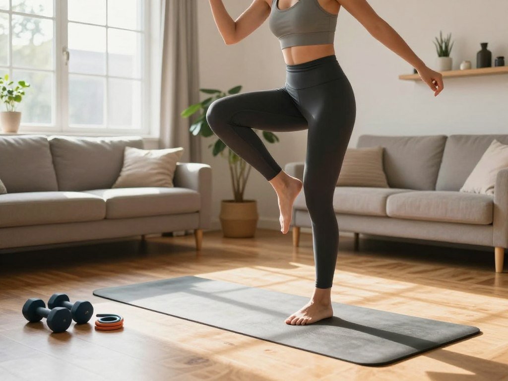 At-home workout combining cardio exercises and bodyweight strength At-home workout combining cardio exercises and bodyweight strength