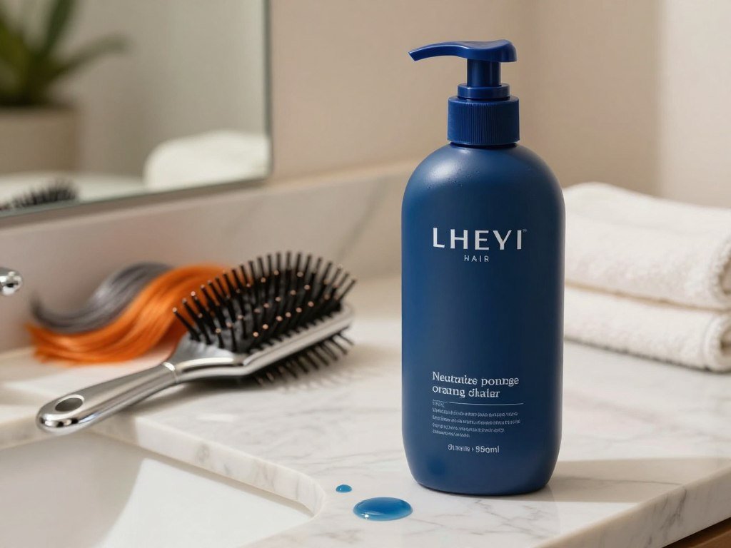 Blue shampoo for orange tones in brunette hair growing gray Blue shampoo for orange tones in brunette hair growing gray