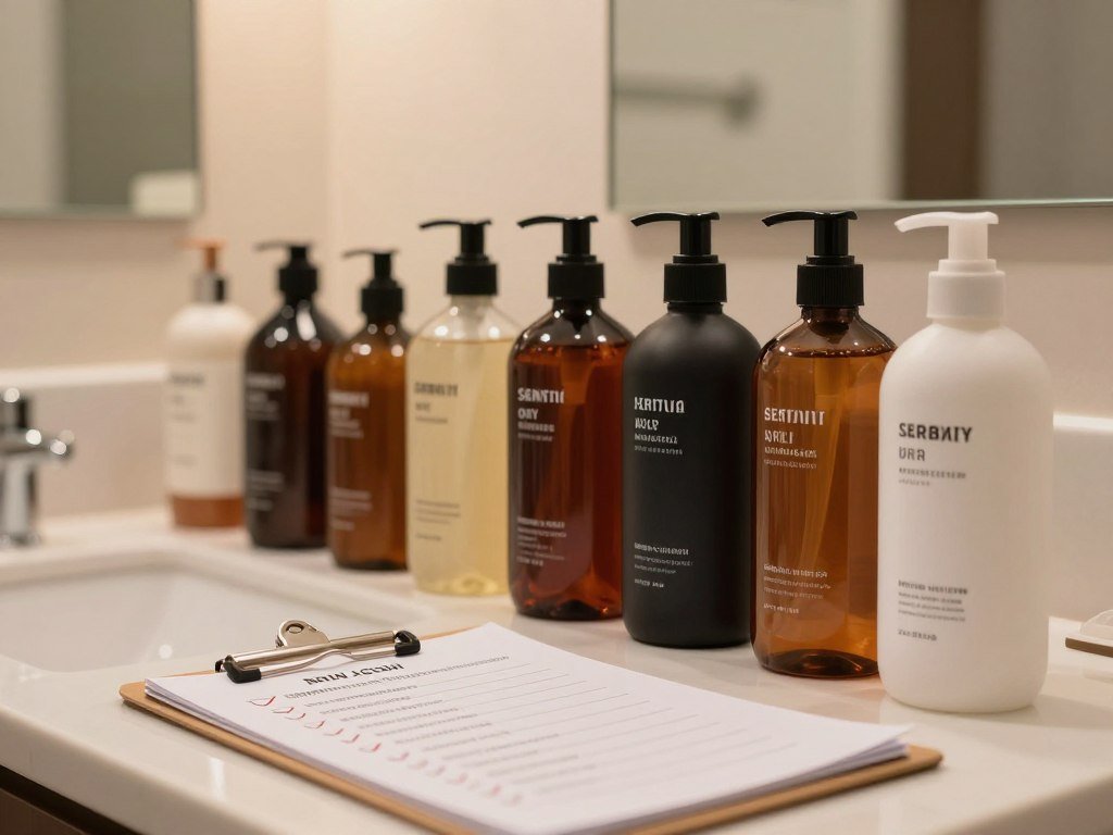 Checklist matching body wash to skin after a shower