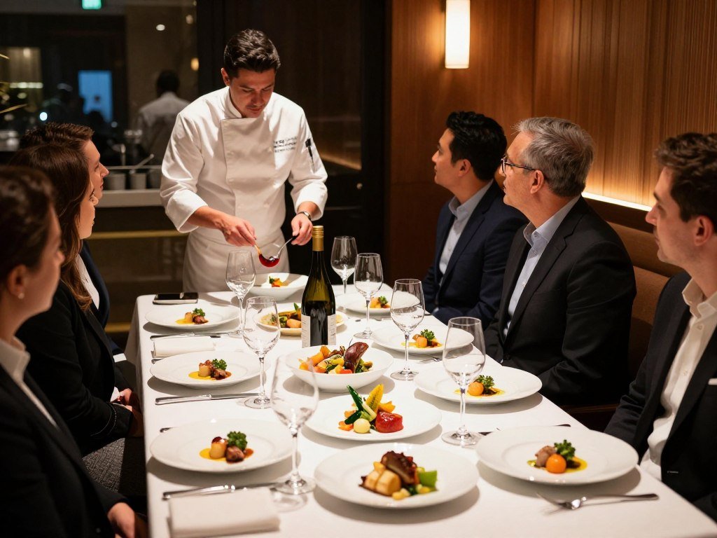 Chef-led San Diego dinner with tasting courses and wine