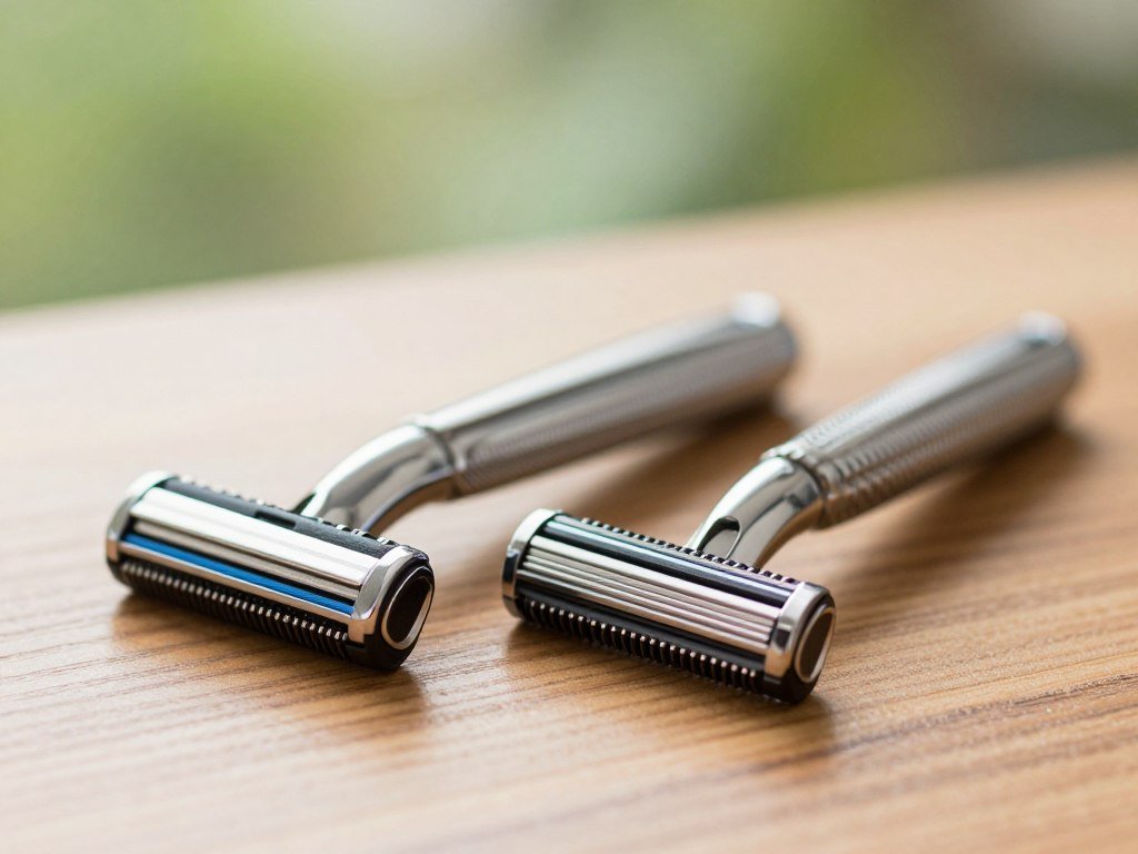Closed-comb and open-comb safety razor heads Closed-comb and open-comb safety razor heads