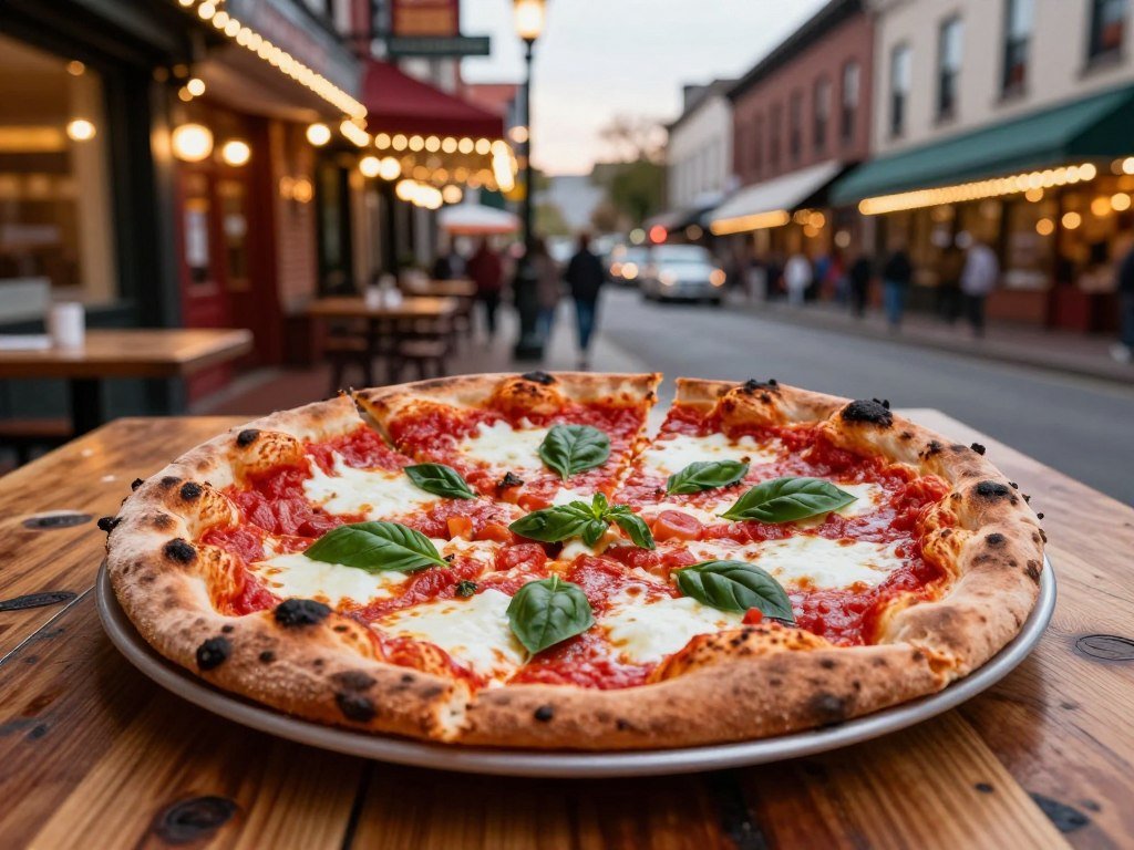 Coal-oven pizza and slices near Mulberry Street