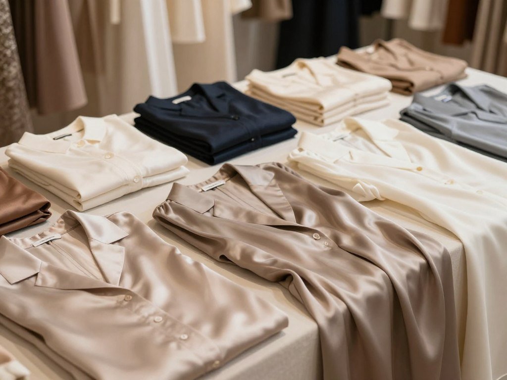 Cotton and silk basics shown in a range of sizes Cotton and silk basics shown in a range of sizes