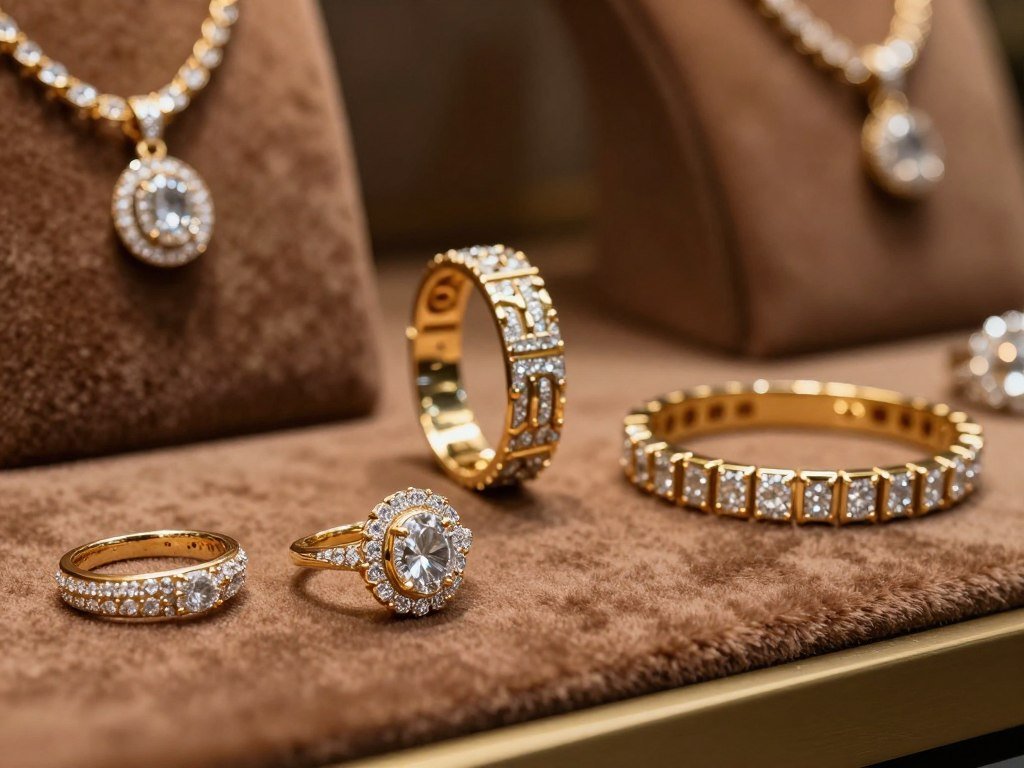 Diamond and gold jewelry with classic and contemporary designs