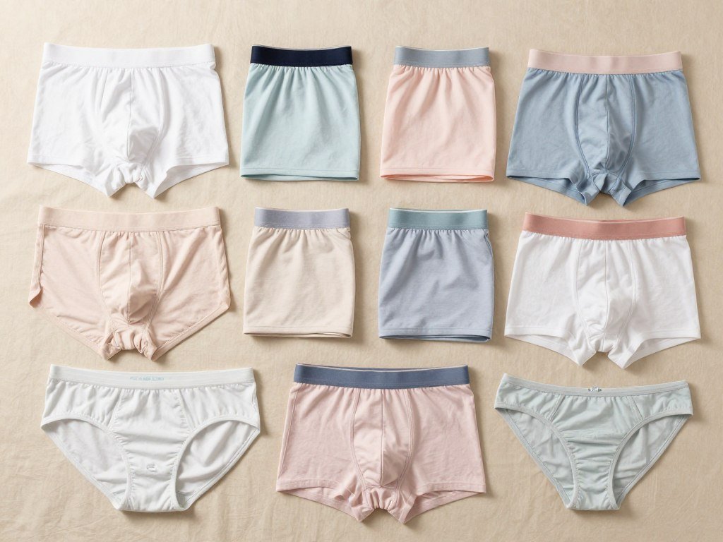 Everyday underwear options arranged by cut and fabric Everyday underwear options arranged by cut and fabric