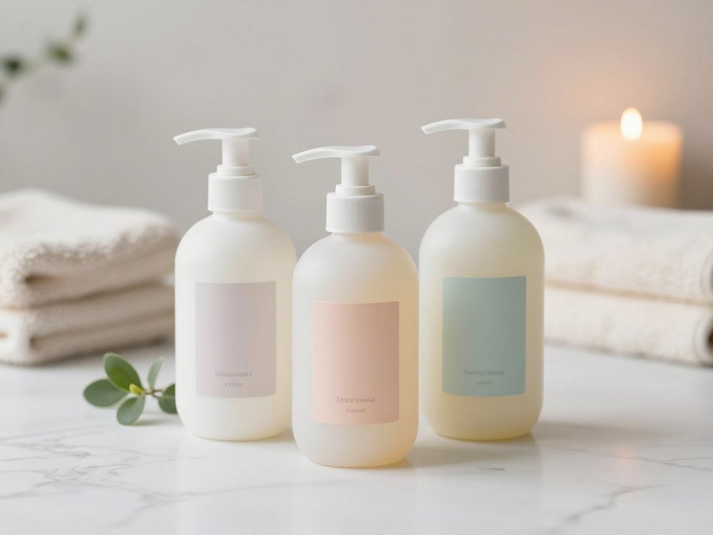 Fragrance-free body wash bottles for sensitive skin Fragrance-free body wash bottles for sensitive skin
