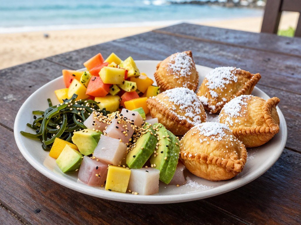 Fresh poke and malasadas among Maui food traditions