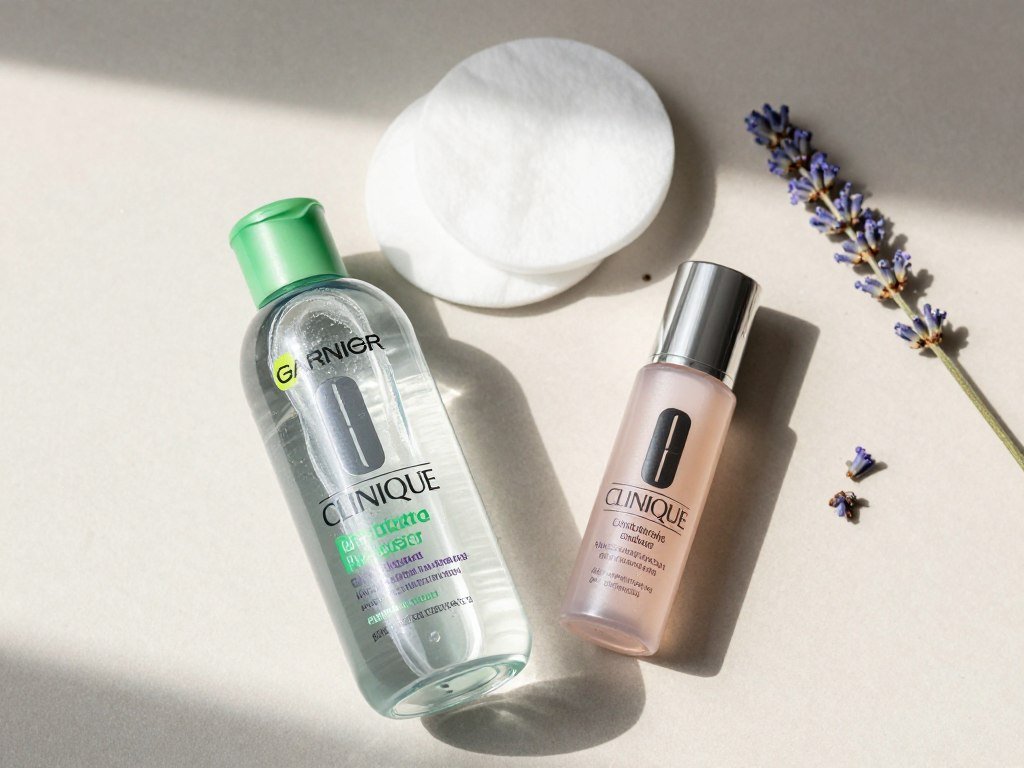 Garnier micellar water and Clinique eye remover for daily routines Garnier micellar water and Clinique eye remover for daily routines