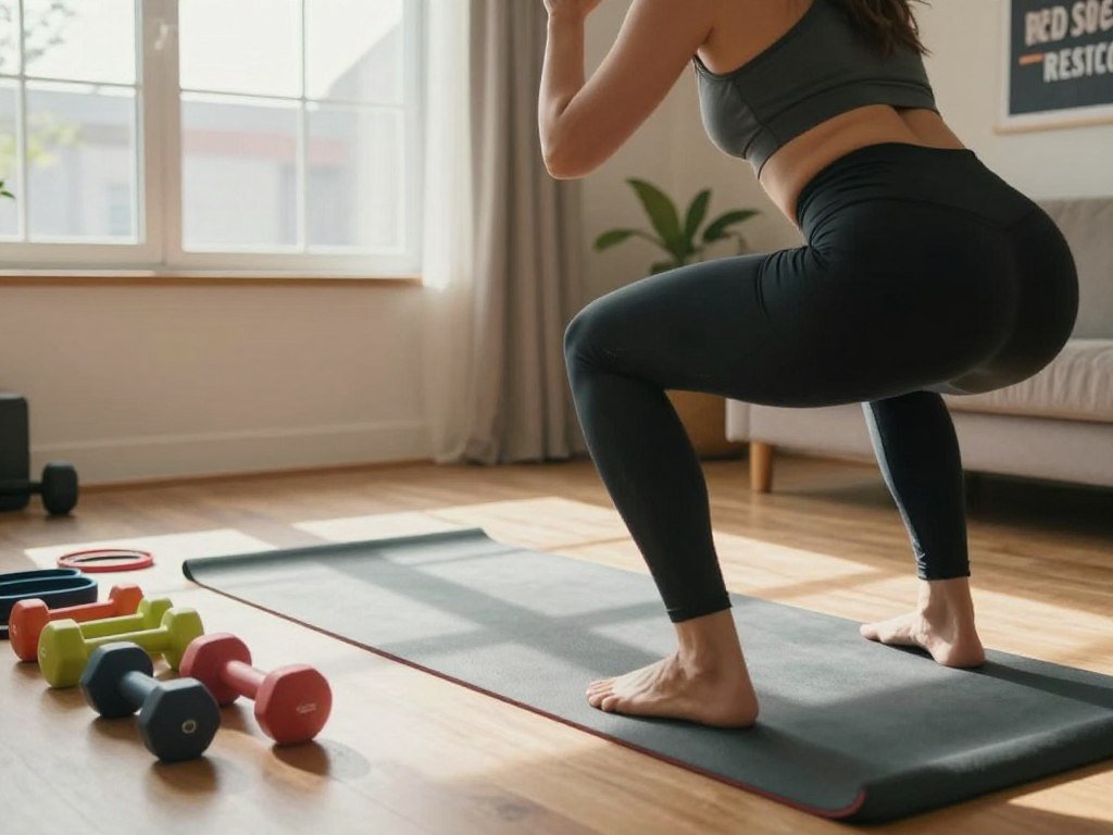 Home strength training with bodyweight bands and dumbbells Home strength training with bodyweight bands and dumbbells