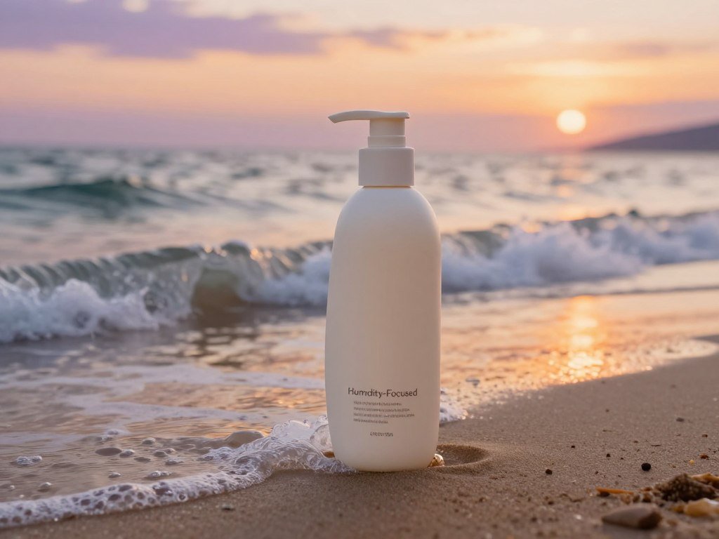 Humidity-focused curl cream beside waves with defined shape Humidity-focused curl cream beside waves with defined shape