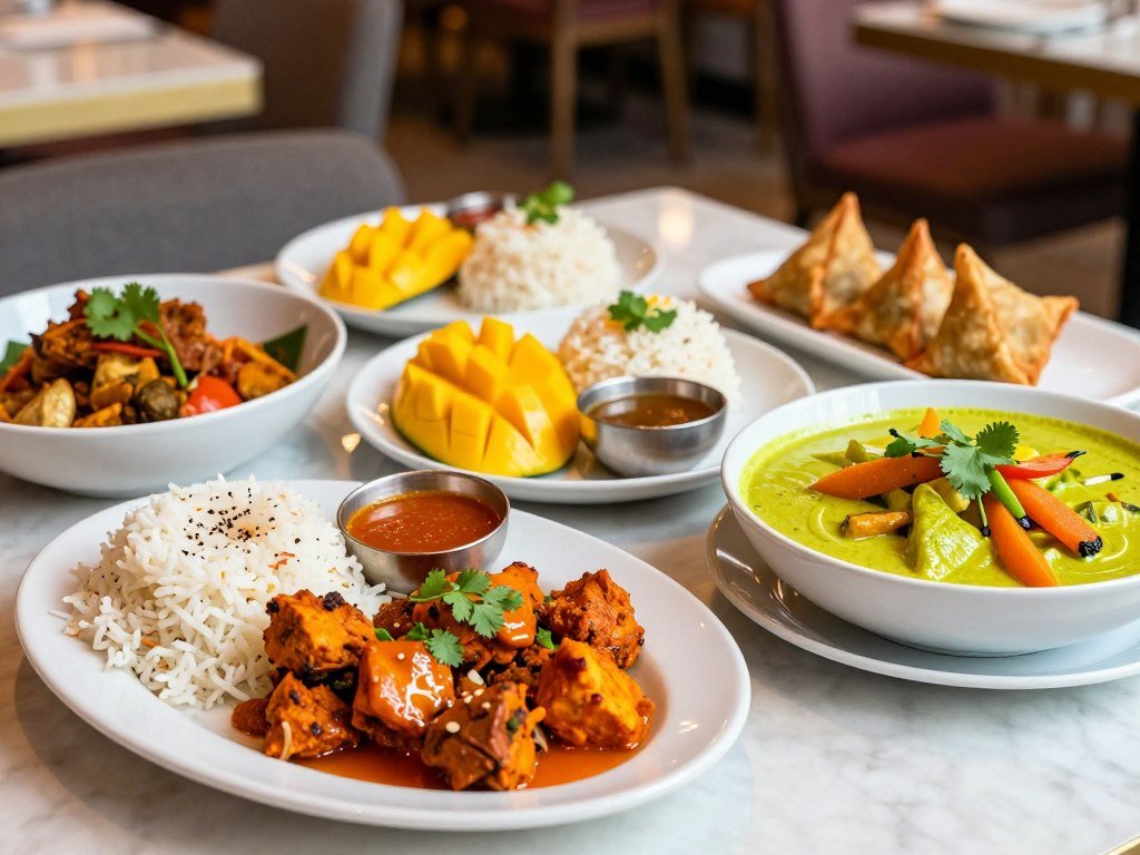 Kansas City global food with Indian and Thai dishes