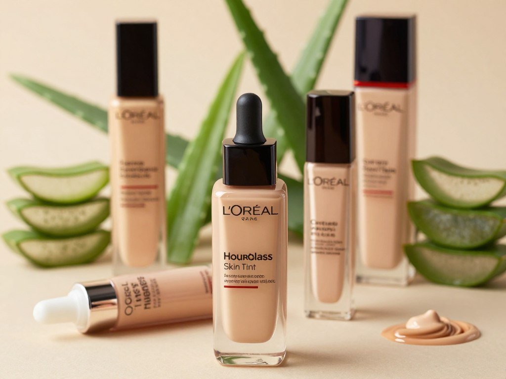 L’Oréal tinted serum and Hourglass skin tint for dry skin L’Oréal tinted serum and Hourglass skin tint for dry skin