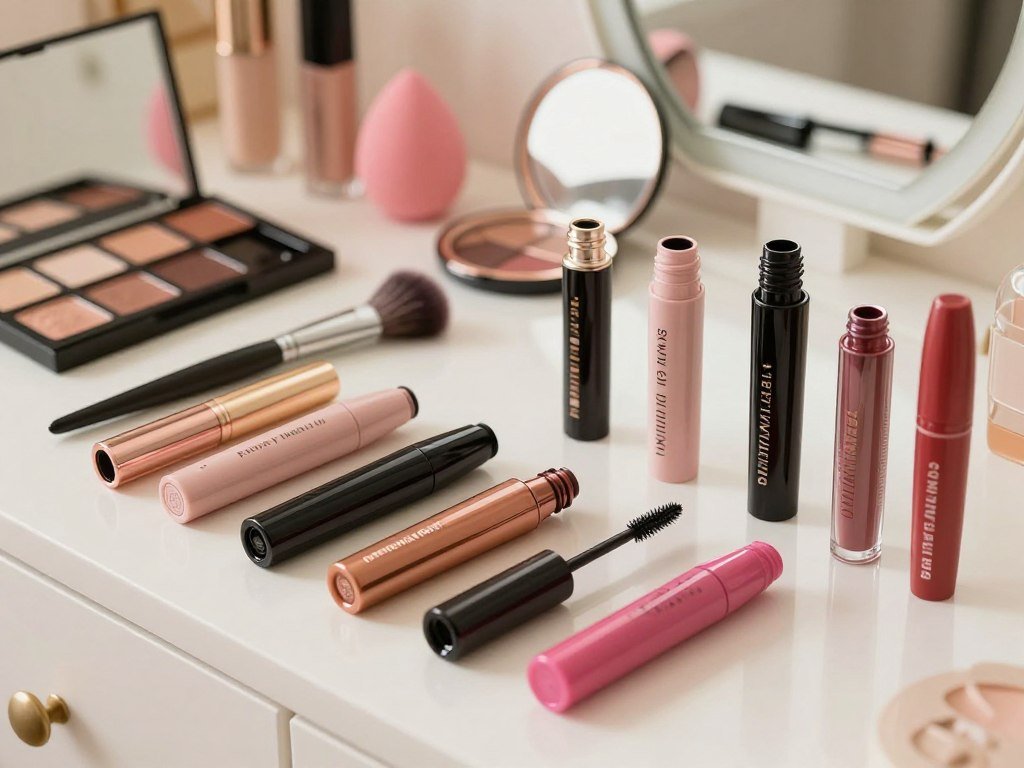 Lengthening mascara options arranged for everyday lash looks Lengthening mascara options arranged for everyday lash looks