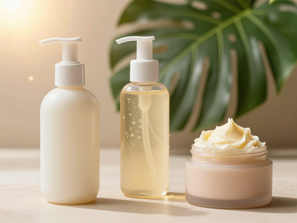 Light lotion, gel, and rich butter textures for dry skin