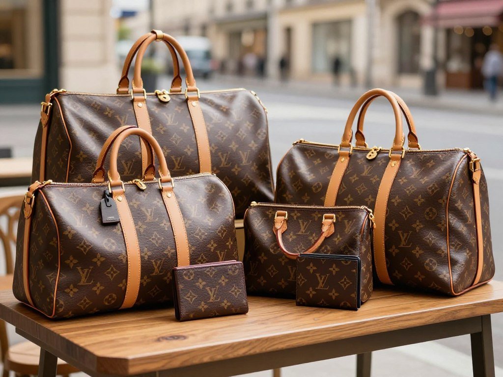 Louis Vuitton travel bags and leather goods for daily use