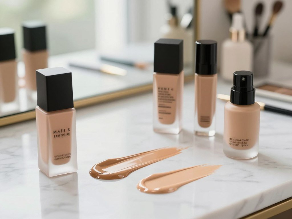 Matte and dewy foundation finishes for different skin types Matte and dewy foundation finishes for different skin types