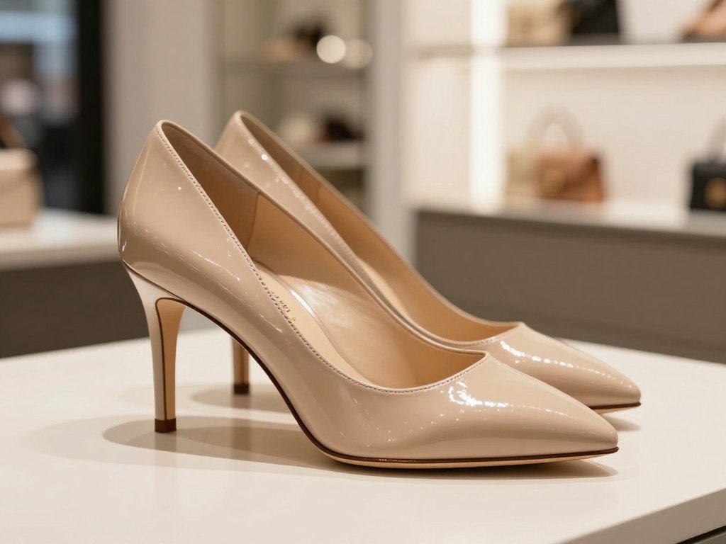 Michael Kors pump listing beside a shoe price and rating