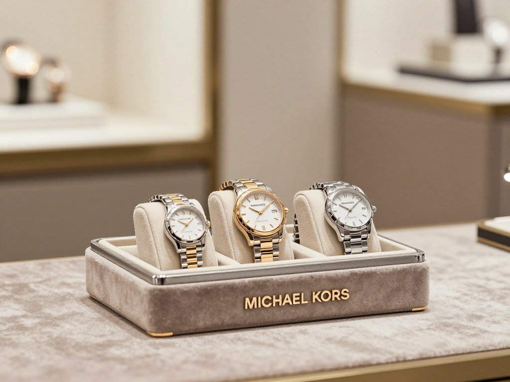 Michael Kors watch case and brand styling