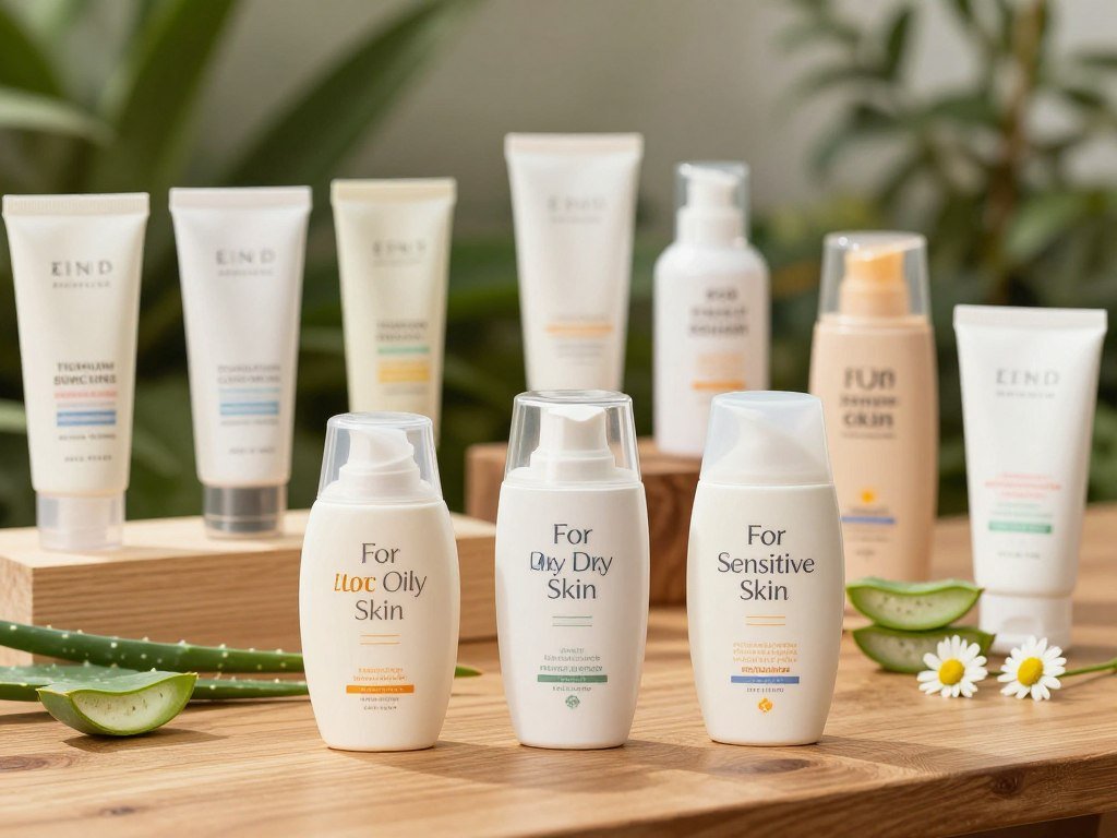 Mineral and chemical sunscreen choices for different skin types