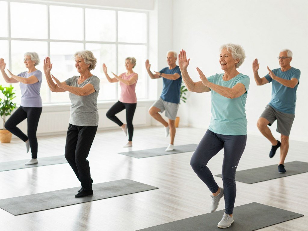 Older adults taking a balance-focused physical activity class