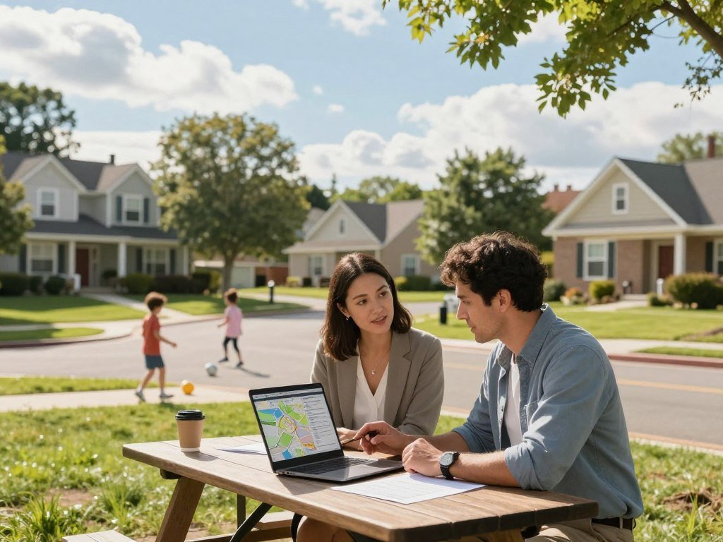 Parents compare school boundaries and family housing options